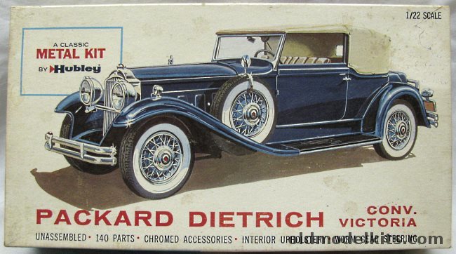 Hubley 1/22 1930 Packard Dietrich Convertible Victoria, 4863 plastic model kit